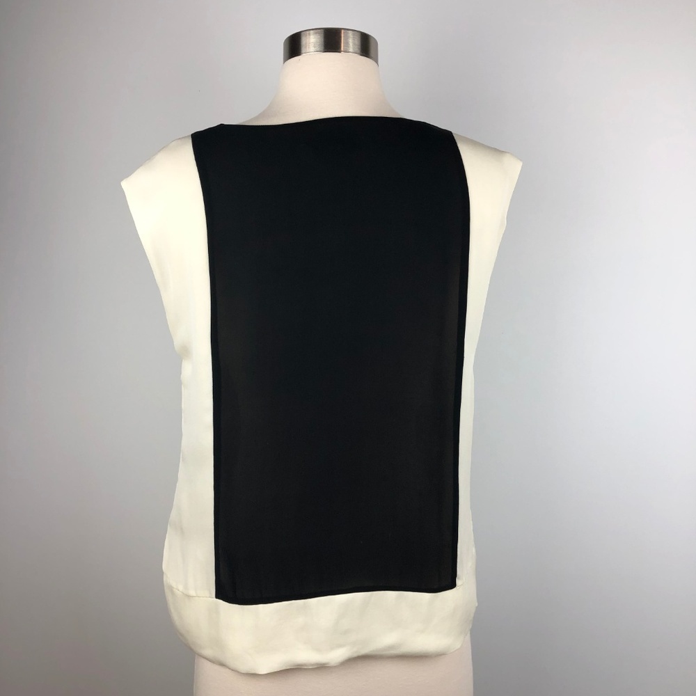 J. Crew Contrast Colorblock Shell Silk Tank - Picture 4 of 8